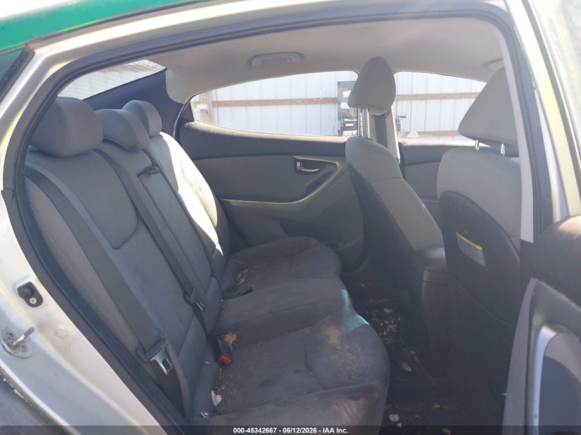 2012 Hyundai Elantra VIN KMHDH4AE6CU213717 IAAI salvage auction — NORMAL WEAR, Clear (Minnesota), sold $225 on 2026-07-14 (photo 8)
