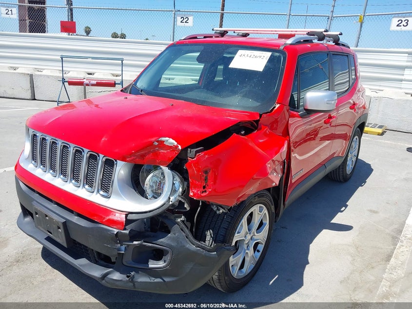 2015 Jeep Renegade VIN ZACCJADT5FPC09094 IAAI salvage auction — FRONT END, Salvage (California), sold $2,350 on 2026-07-08 (photo 6)