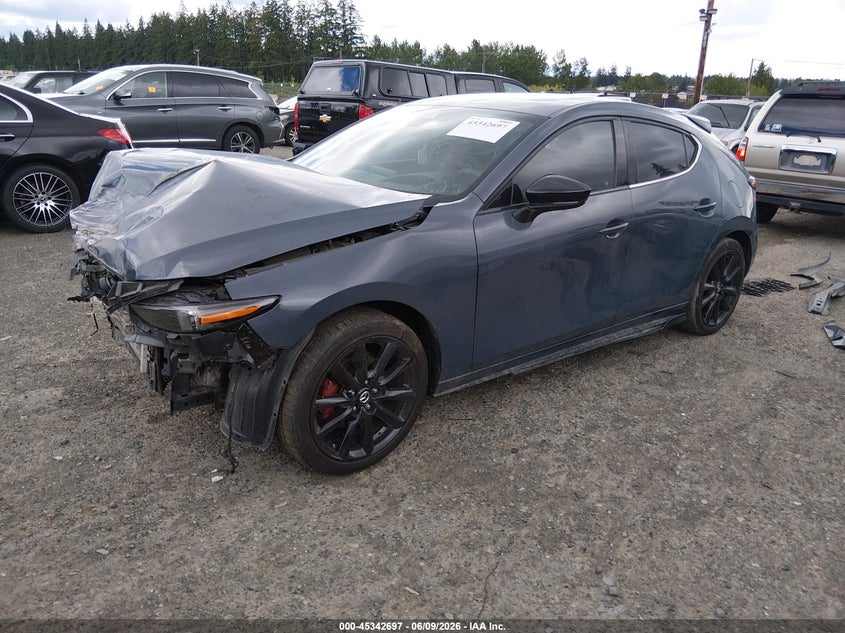 2021 Mazda 3 VIN JM1BPBNY7M1402824 IAAI salvage auction — NORMAL WEAR, Salvage Title, sold $2,025 on 2026-07-08 (photo 2)