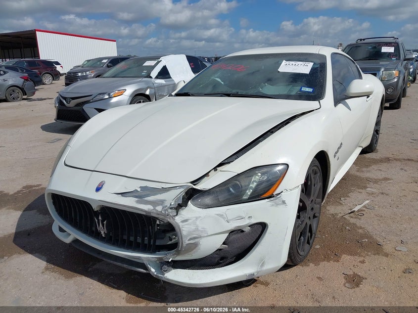 2014 Maserati Granturismo VIN ZAM45VLA3E0109401 IAAI salvage auction — FRONT END, Salvage Title, sold $25 on 2026-08-06 (photo 2)