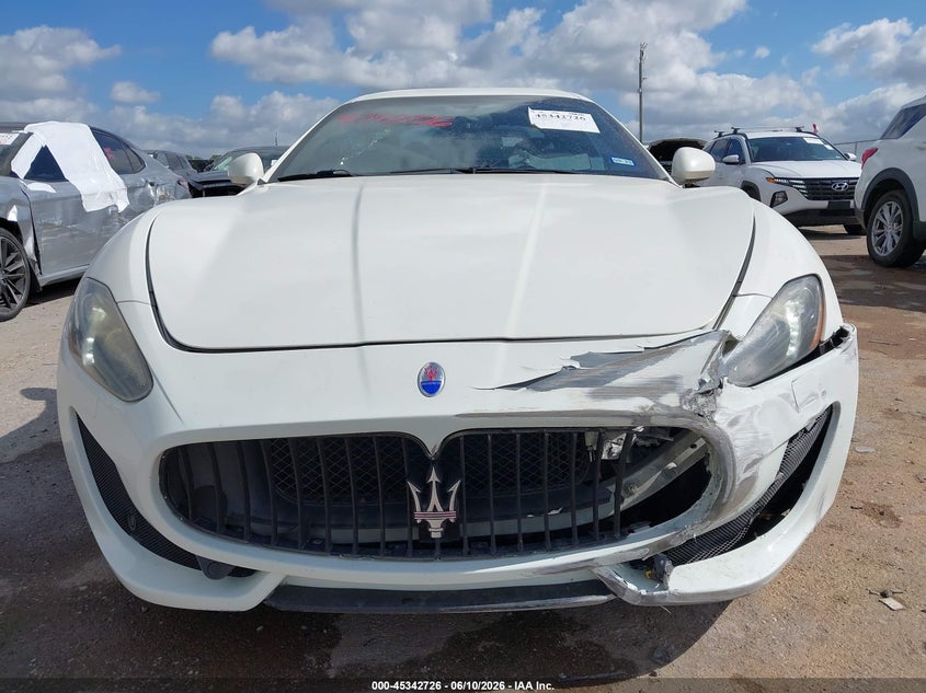 2014 Maserati Granturismo VIN ZAM45VLA3E0109401 IAAI salvage auction — FRONT END, Salvage Title, sold $25 on 2026-08-06 (photo 6)