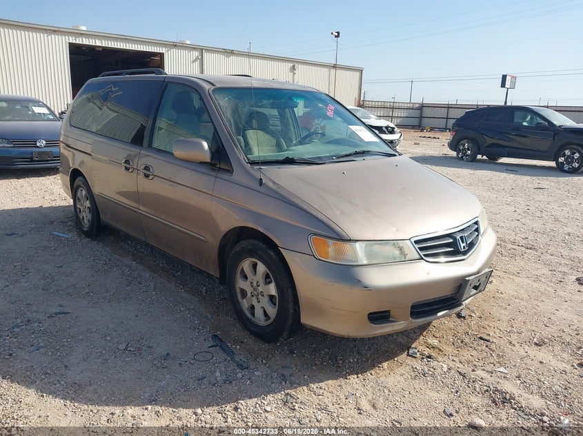 2003 Honda Odyssey VIN 5FNRL18623B065368 IAAI salvage auction — REAR END, Original (Texas), sold $25 on 2026-07-09 (photo 1)