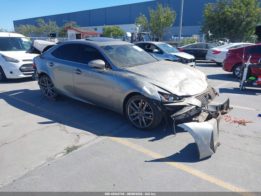 2018 Lexus Is VIN JTHBZ1D29J5032660 IAAI salvage auction — FRONT & REAR, Non-Repairable (California), sold $1,225 on 2026-07-06 (photo 1)