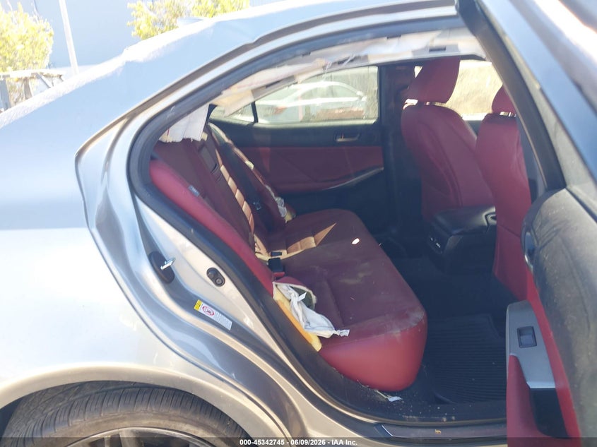 2018 Lexus Is VIN JTHBZ1D29J5032660 IAAI salvage auction — FRONT & REAR, Non-Repairable (California), sold $1,225 on 2026-07-06 (photo 8)