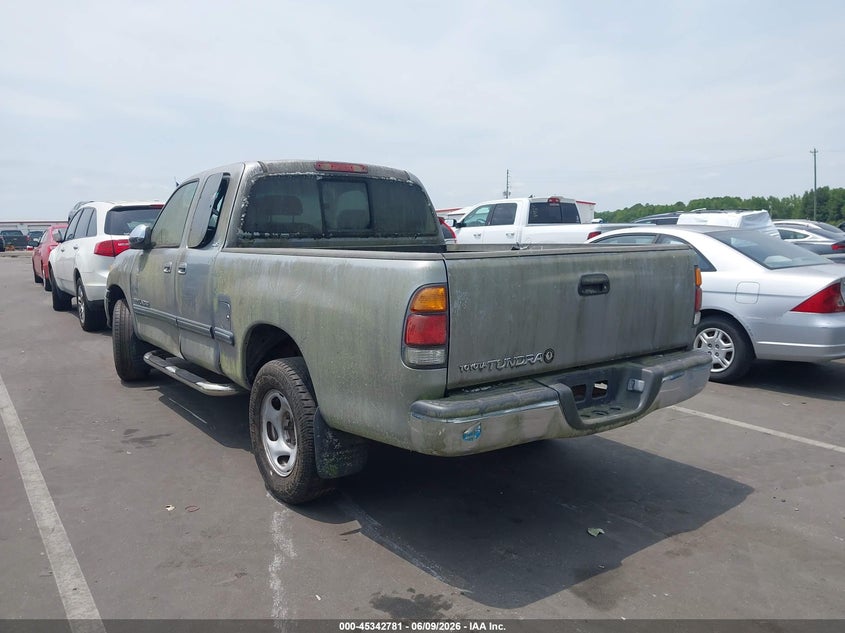 2002 Toyota Tundra VIN 5TBRN34192S254344 IAAI salvage auction — NORMAL WEAR, Clear (North Carolina), sold $1,250 on 2026-07-22 (photo 3)