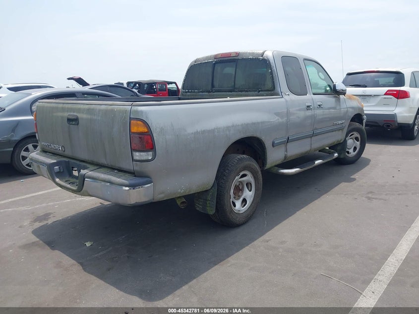 2002 Toyota Tundra VIN 5TBRN34192S254344 IAAI salvage auction — NORMAL WEAR, Clear (North Carolina), sold $1,250 on 2026-07-22 (photo 4)