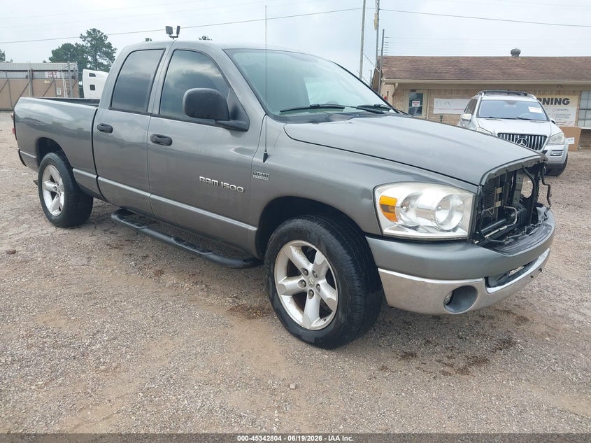 2007 Dodge Ram 1500 VIN 1D7HA18297S222584 IAAI salvage auction — LEFT SIDE, Original (Texas), sold $600 on 2026-07-09 (photo 1)
