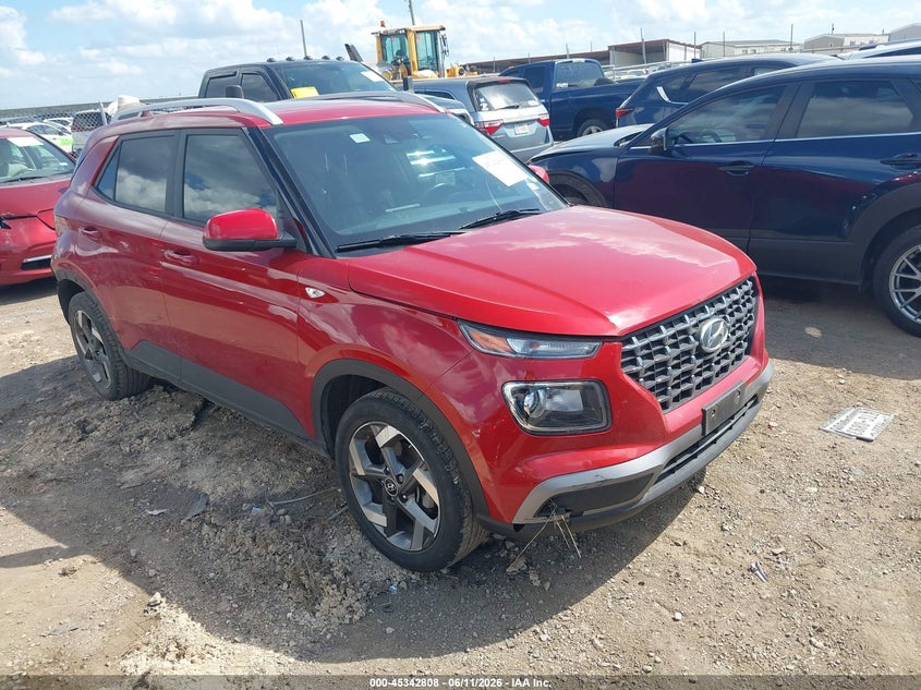 2022 Hyundai Venue VIN KMHRC8A3XNU173106 IAAI salvage auction — REAR END, Salvage (Texas), sold $2,400 on 2026-07-28 (photo 1)