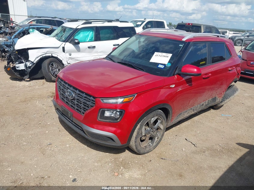 2022 Hyundai Venue VIN KMHRC8A3XNU173106 IAAI salvage auction — REAR END, Salvage (Texas), sold $2,400 on 2026-07-28 (photo 2)