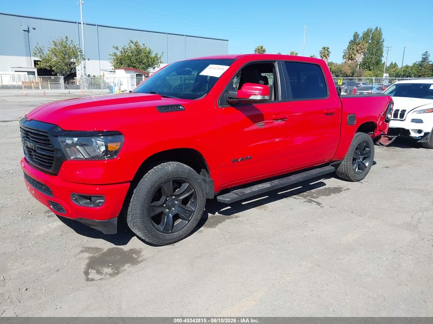 2020 Ram 1500 VIN 1C6RRFFG9LN102769 IAAI salvage auction — REAR END, Salvage Title, sold $7,100 on 2026-07-29 (photo 2)