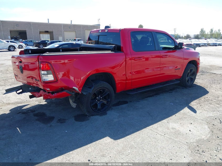 2020 Ram 1500 VIN 1C6RRFFG9LN102769 IAAI salvage auction — REAR END, Salvage Title, sold $7,100 on 2026-07-29 (photo 4)
