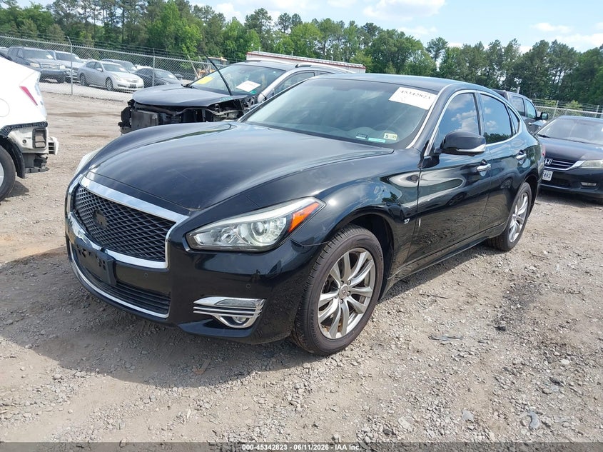 2015 Infiniti Q70 VIN JN1BY1AR0FM561050 IAAI salvage auction — VANDALISM, Salvage Title, sold $1,700 on 2026-07-24 (photo 2)