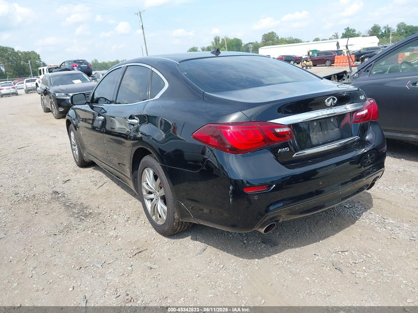 2015 Infiniti Q70 VIN JN1BY1AR0FM561050 IAAI salvage auction — VANDALISM, Salvage Title, sold $1,700 on 2026-07-24 (photo 3)