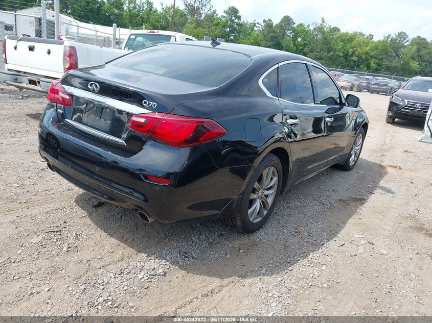 2015 Infiniti Q70 VIN JN1BY1AR0FM561050 IAAI salvage auction — VANDALISM, Salvage Title, sold $1,700 on 2026-07-24 (photo 4)