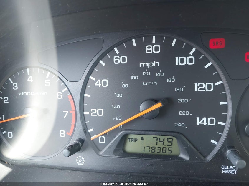 2000 Honda Accord VIN JHMCG6652YC003151 IAAI salvage auction — FRONT END, Salvage (California), sold $375 on 2026-07-22 (photo 7)