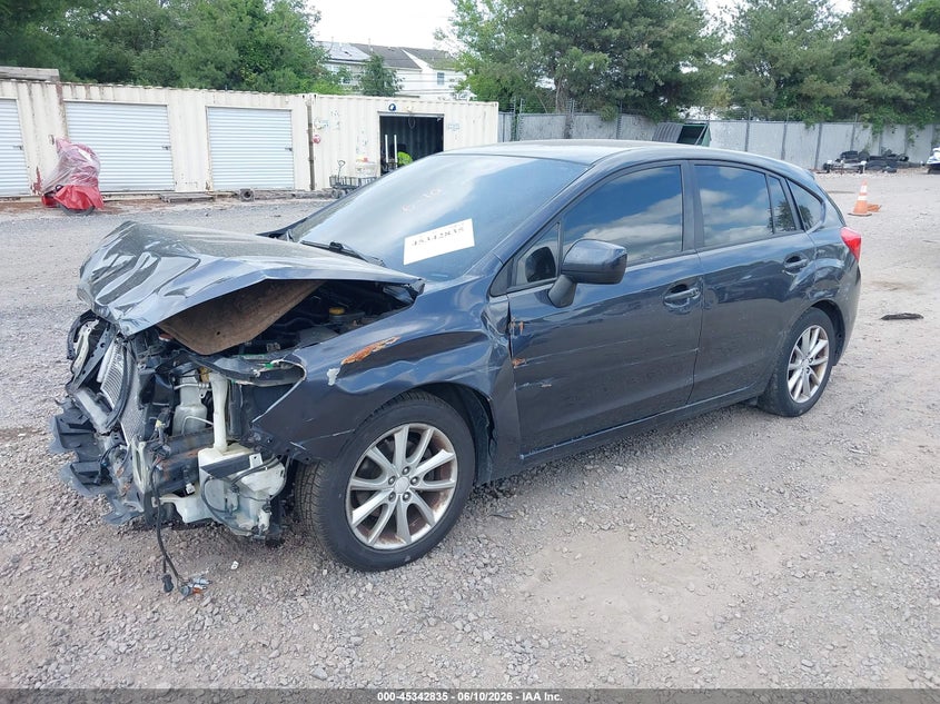 2014 Subaru Impreza VIN JF1GPAC62E8223686 IAAI salvage auction — FRONT END, Salvage (New Jersey), sold $25 on 2026-07-28 (photo 2)