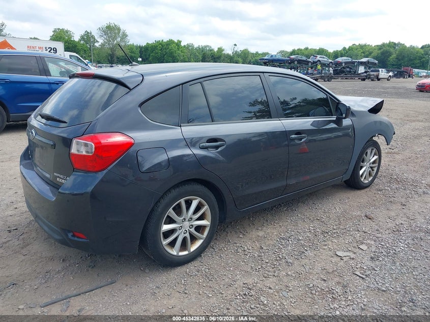2014 Subaru Impreza VIN JF1GPAC62E8223686 IAAI salvage auction — FRONT END, Salvage (New Jersey), sold $25 on 2026-07-28 (photo 4)