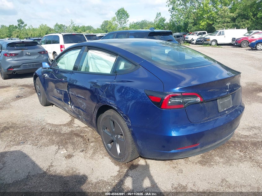 2023 Tesla Model 3 VIN 5YJ3E1EAXPF682192 IAAI salvage auction — LEFT SIDE, Salvage (Ohio), sold $7,200 on 2026-07-30 (photo 3)