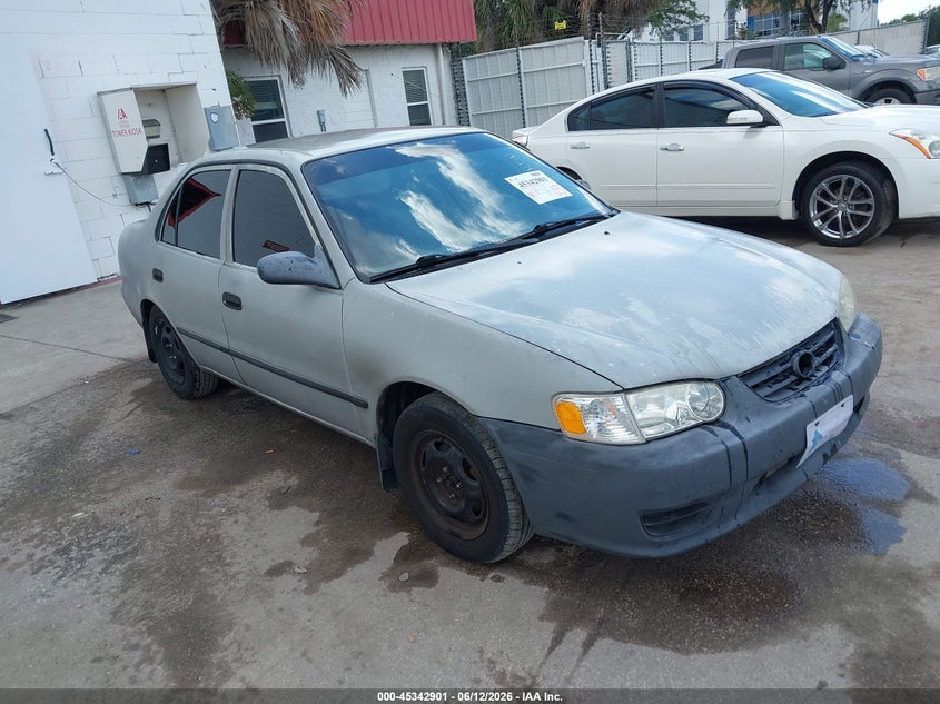 2001 Toyota Corolla VIN 1NXBR12E21Z443141 IAAI salvage auction — FRONT END, Clear (Florida), sold $225 on 2026-07-22 (photo 1)