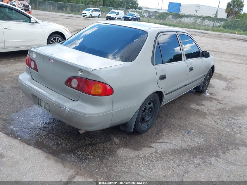 2001 Toyota Corolla VIN 1NXBR12E21Z443141 IAAI salvage auction — FRONT END, Clear (Florida), sold $225 on 2026-07-22 (photo 4)