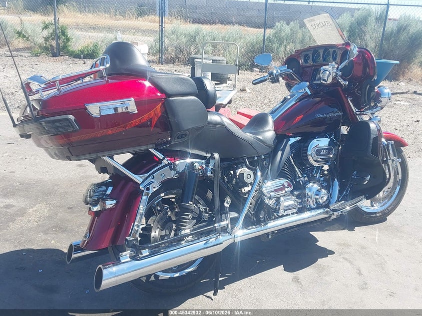 2014 Harley-davidson Electra glide VIN 1HD1TEN35EB952577 IAAI salvage auction — LEFT SIDE, Clear (Wyoming), sold $4,800 on 2026-07-09 (photo 4)