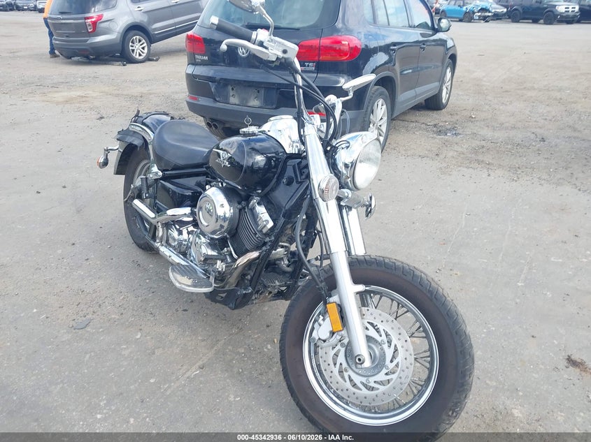 2005 Yamaha Xvs65 VIN JYAVM01E85A075496 IAAI salvage auction — ALL OVER, Salvage (Massachusetts), sold $300 on 2026-07-14 (photo 1)