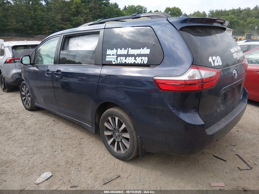 2019 Toyota Sienna VIN 5TDJZ3DC8KS220468 IAAI salvage auction — FRONT END, Salvage (Massachusetts), sold $2,000 on 2026-07-17 (photo 3)