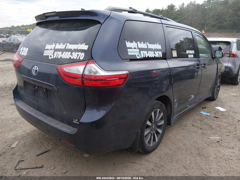 2019 Toyota Sienna VIN 5TDJZ3DC8KS220468 IAAI salvage auction — FRONT END, Salvage (Massachusetts), sold $2,000 on 2026-07-17 (photo 4)