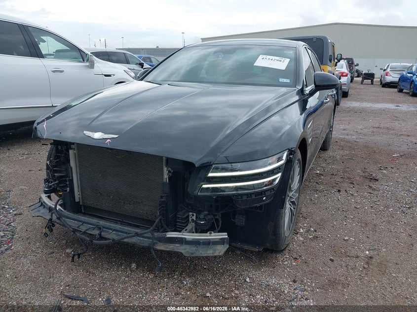 2022 Genesis G80 VIN KMTGB4SC5NU093476 IAAI salvage auction — FRONT END, Original (Texas), sold $10,125 on 2026-08-06 (photo 6)