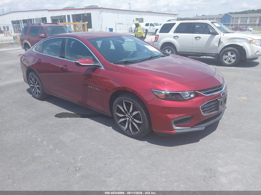 2017 Chevrolet Malibu VIN 1G1ZE5ST7HF261057 IAAI salvage auction — HAIL, Salvage (Illinois), sold $2,700 on 2026-07-17 (photo 1)