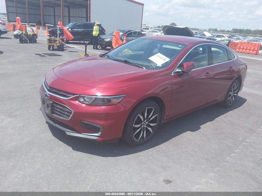 2017 Chevrolet Malibu VIN 1G1ZE5ST7HF261057 IAAI salvage auction — HAIL, Salvage (Illinois), sold $2,700 on 2026-07-17 (photo 2)