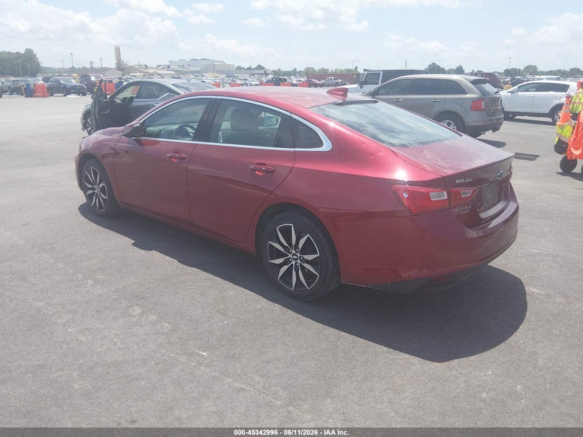 2017 Chevrolet Malibu VIN 1G1ZE5ST7HF261057 IAAI salvage auction — HAIL, Salvage (Illinois), sold $2,700 on 2026-07-17 (photo 3)