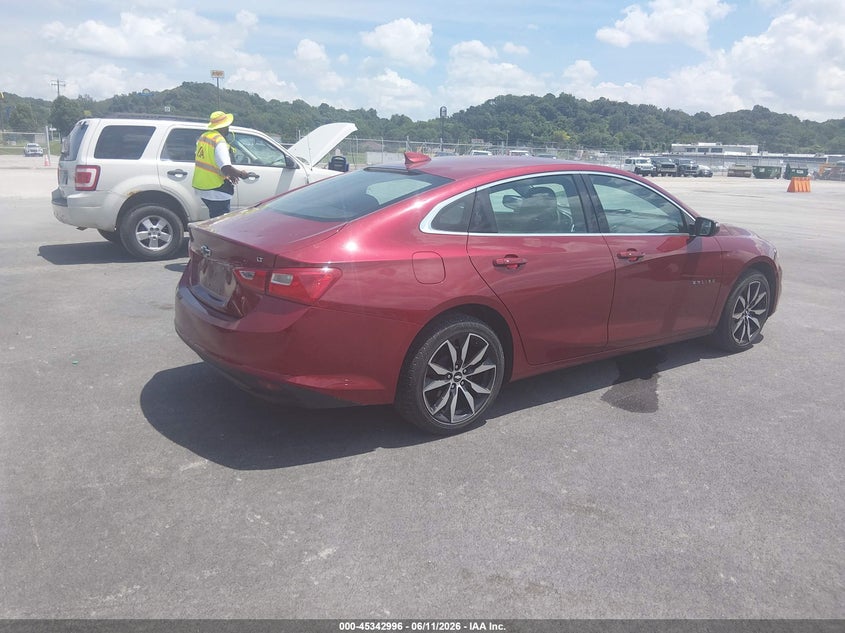 2017 Chevrolet Malibu VIN 1G1ZE5ST7HF261057 IAAI salvage auction — HAIL, Salvage (Illinois), sold $2,700 on 2026-07-17 (photo 4)