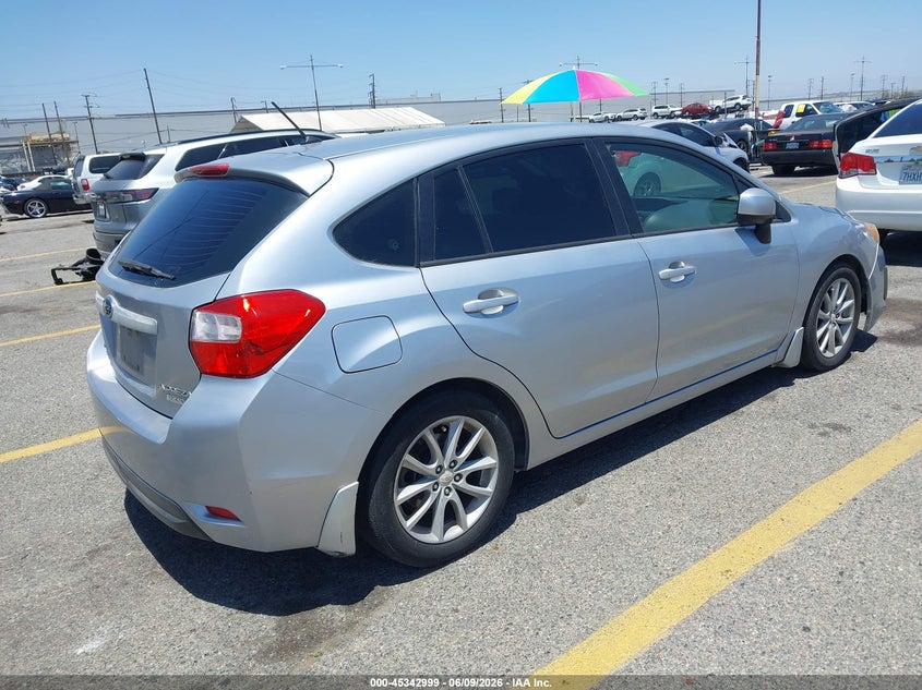 2013 Subaru Impreza VIN JF1GPAC65DH200627 IAAI salvage auction — NORMAL WEAR, Salvage Title, sold $600 on 2026-07-28 (photo 4)