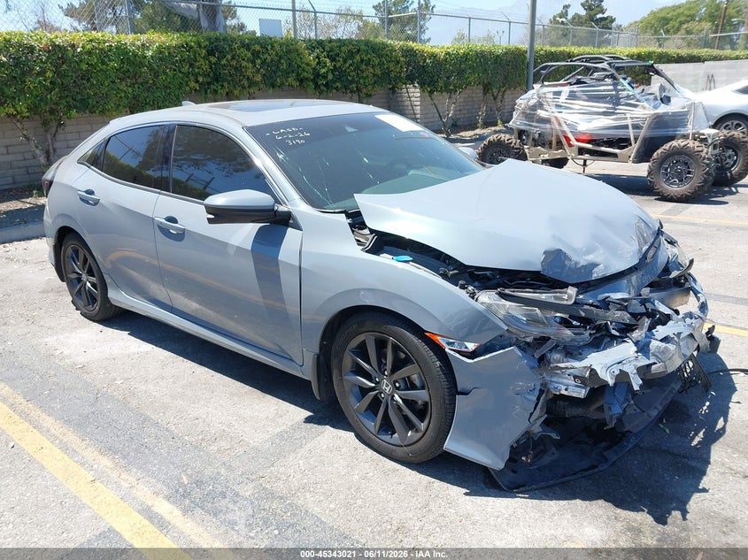 2021 Honda Civic VIN SHHFK7H65MU407422 IAAI salvage auction — FRONT END, Salvage Title, sold $4,100 on 2026-07-21 (photo 1)