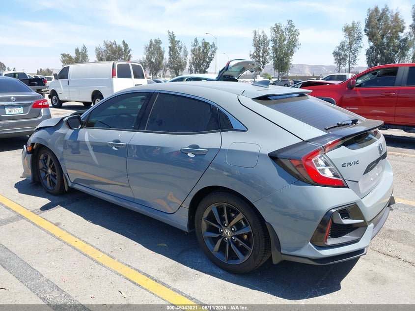 2021 Honda Civic VIN SHHFK7H65MU407422 IAAI salvage auction — FRONT END, Salvage Title, sold $4,100 on 2026-07-21 (photo 3)