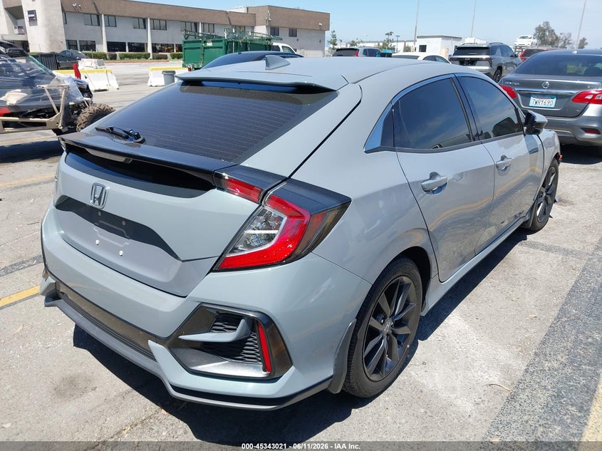 2021 Honda Civic VIN SHHFK7H65MU407422 IAAI salvage auction — FRONT END, Salvage Title, sold $4,100 on 2026-07-21 (photo 4)