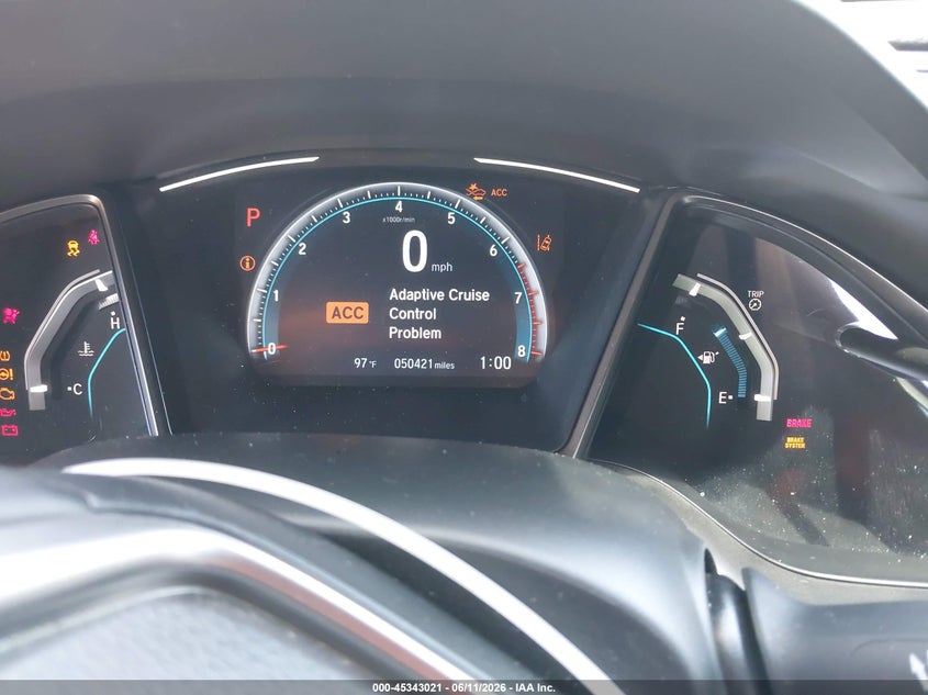 2021 Honda Civic VIN SHHFK7H65MU407422 IAAI salvage auction — FRONT END, Salvage Title, sold $4,100 on 2026-07-21 (photo 7)