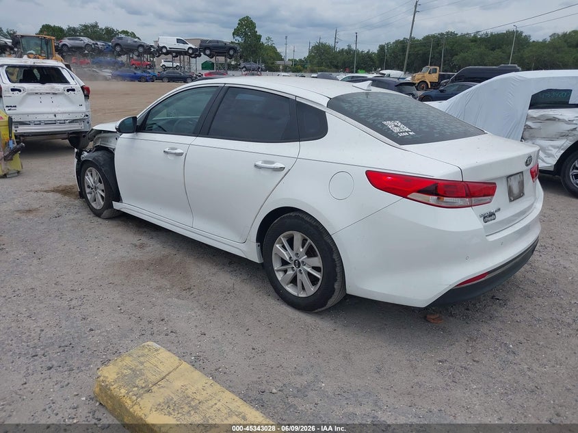 2016 Kia Optima VIN 5XXGT4L37GG042211 IAAI salvage auction — FRONT END, Rebuildable (Florida), sold $800 on 2026-07-07 (photo 3)