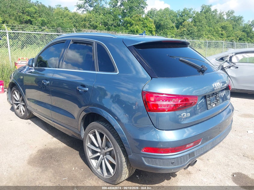 2018 Audi Q3 VIN WA1JCCFS8JR022759 IAAI salvage auction — FRONT END, Salvage (Louisiana), sold $750 on 2026-07-28 (photo 3)
