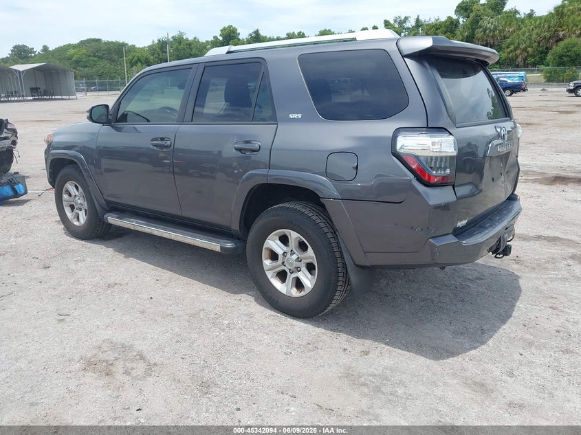 2016 Toyota 4runner VIN JTEZU5JR5G5112825 IAAI salvage auction — RIGHT FRONT, Rebuildable (Florida), sold $9,700 on 2026-07-09 (photo 3)
