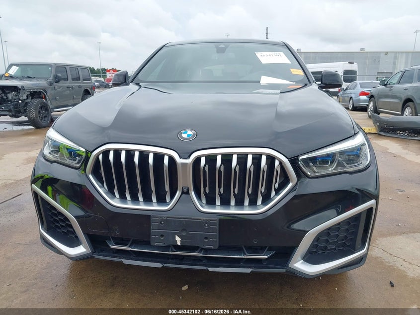 2022 BMW X6 VIN 5UXCY6C06N9N23934 IAAI salvage auction — WATER/FLOOD, Salvage (Texas), sold $26,250 on 2026-07-09 (photo 6)