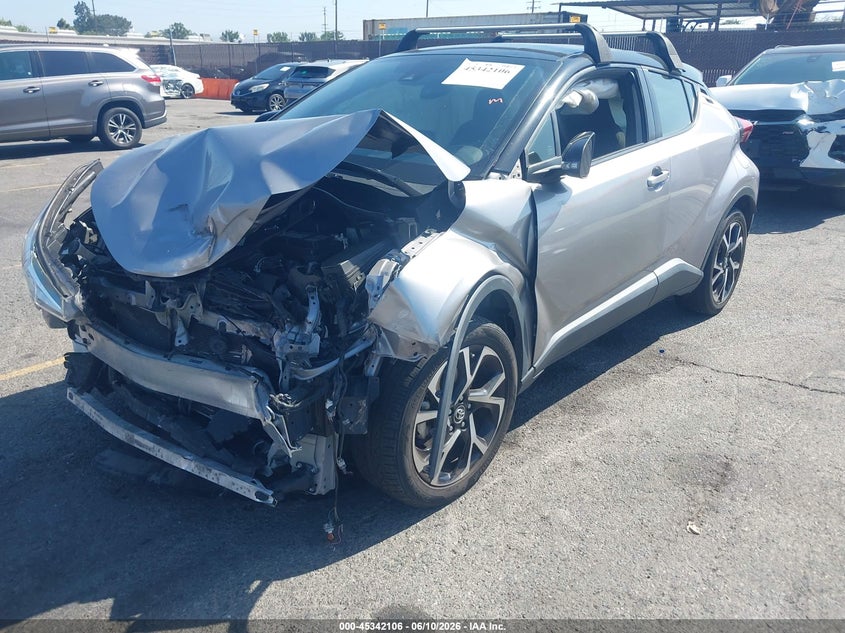 2019 Toyota C-hr VIN JTNKHMBXXK1039397 IAAI salvage auction — FRONT END, Salvage (California), sold $3,400 on 2026-07-13 (photo 2)
