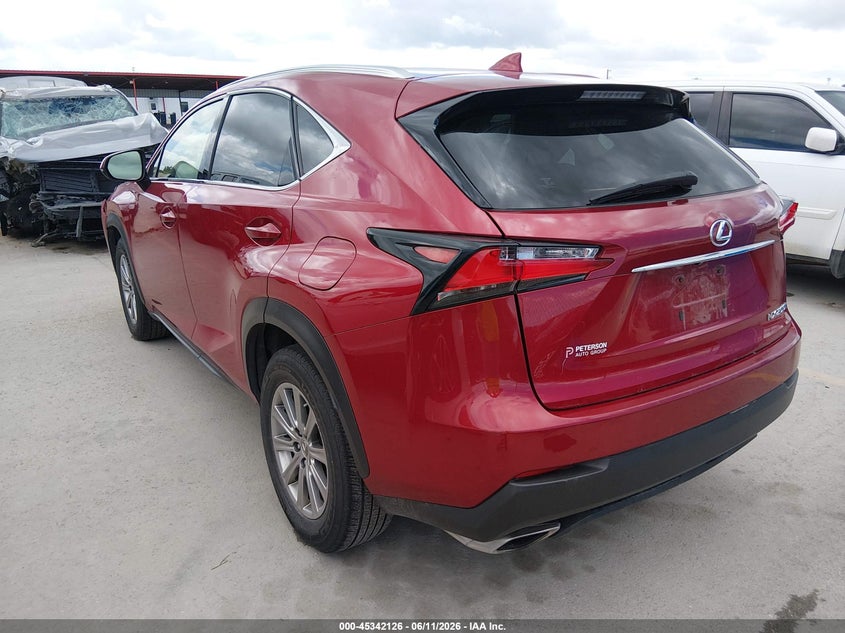 2015 Lexus Nx VIN JTJBARBZ9F2014236 IAAI salvage auction — FRONT END, Salvage (Texas), sold $2,850 on 2026-07-06 (photo 3)