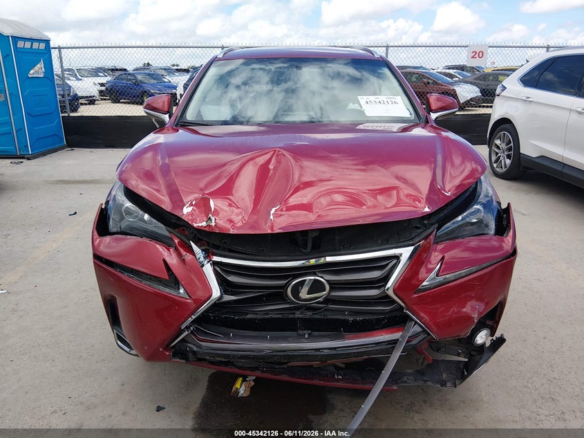 2015 Lexus Nx VIN JTJBARBZ9F2014236 IAAI salvage auction — FRONT END, Salvage (Texas), sold $2,850 on 2026-07-06 (photo 6)