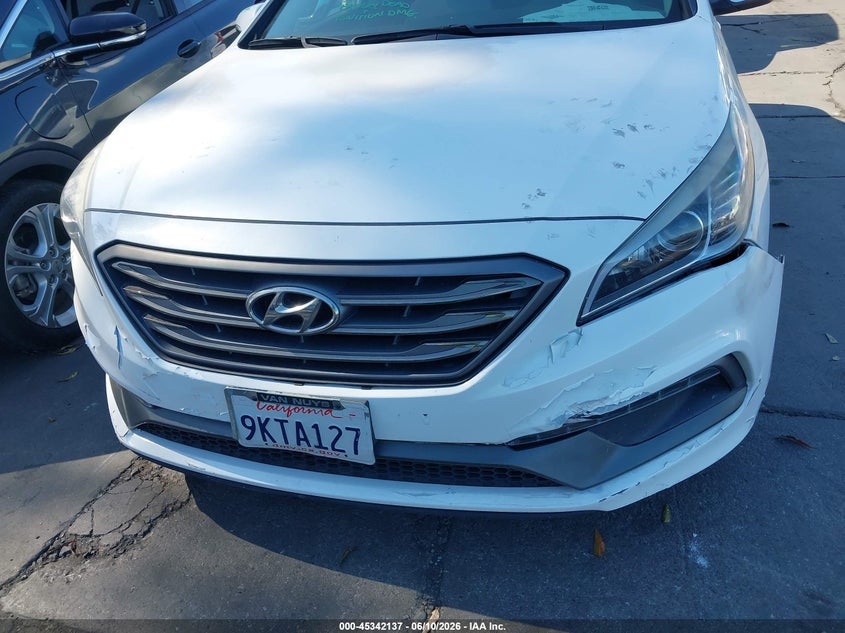 2017 Hyundai Sonata VIN 5NPE34AF5HH485631 IAAI salvage auction — FRONT END, Salvage Title, sold $1,900 on 2026-07-11 (photo 6)