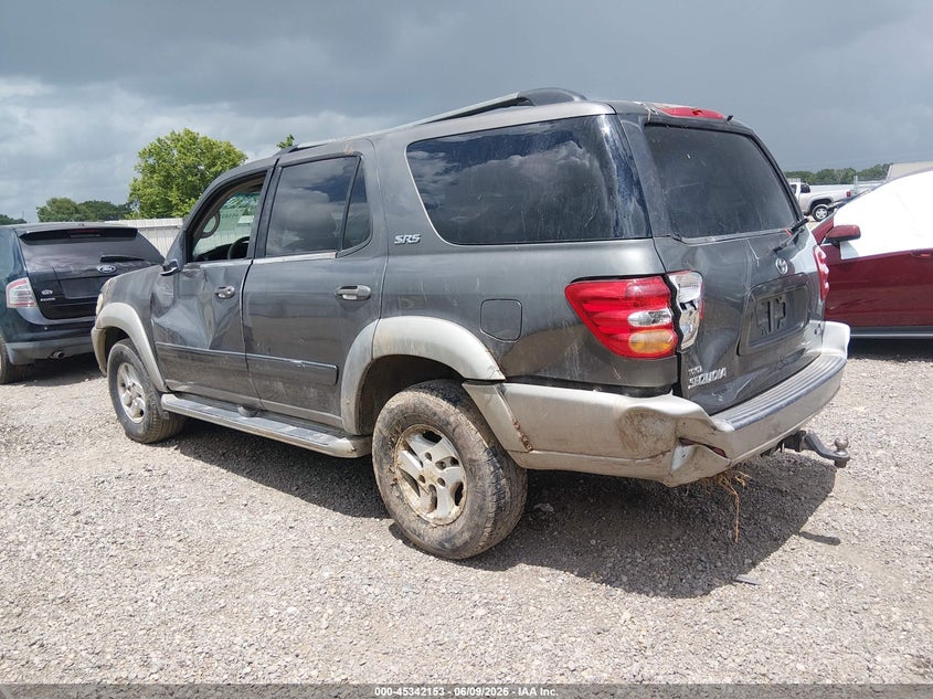 2004 Toyota Sequoia VIN 5TDZT34A84S211629 IAAI salvage auction — LEFT SIDE, Salvage (Texas), sold $250 on 2026-07-15 (photo 3)