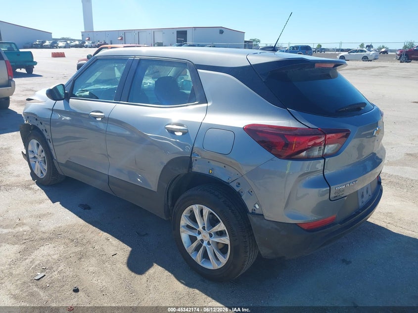 2023 Chevrolet Trailblazer VIN KL79MMS28PB191437 IAAI salvage auction — FRONT END, Salvage Title, sold $25 on 2026-07-28 (photo 3)