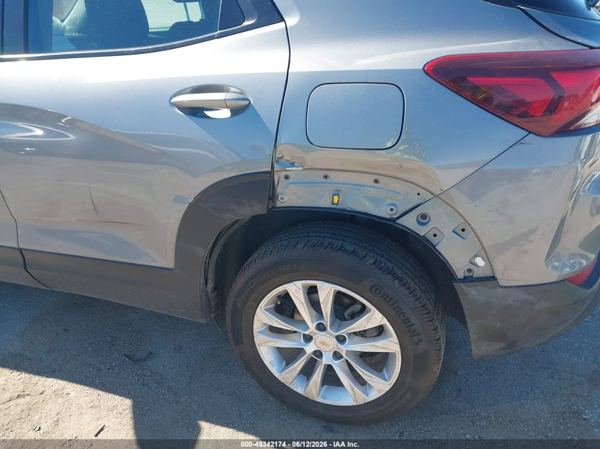 2023 Chevrolet Trailblazer VIN KL79MMS28PB191437 IAAI salvage auction — FRONT END, Salvage Title, sold $25 on 2026-07-28 (photo 6)