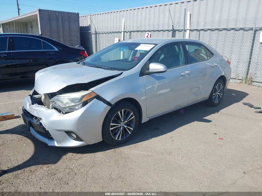 2016 Toyota Corolla VIN 5YFBURHE1GP435613 IAAI salvage auction — FRONT END, Salvage Title, sold $2,850 on 2026-07-08 (photo 2)